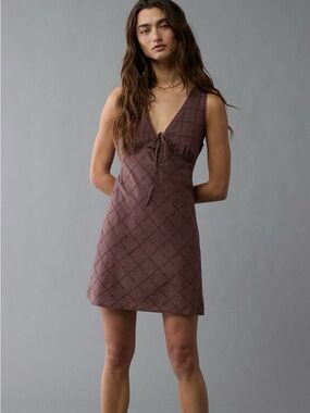brown polka dot dress american eagle Outfitters | Dresses | Aeo Navy Sweet Fit And Flair Jacquard Event Mini Size 2 Nwot Color:Royal Multi 33.0 CARE Hand Wash Wedding Dress Blue V content